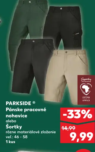 PARKSIDE Pánske pracovné nohavice a šortky