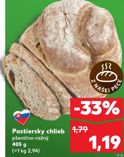 Pastiersky pšeničný chlieb