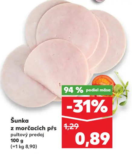 Šunka z morčacích pŕs