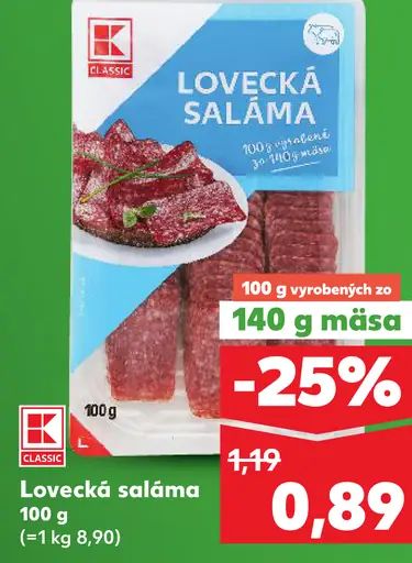 K-Classic Lovecká saláma