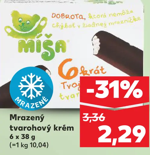 Mrazený tvarohový krém