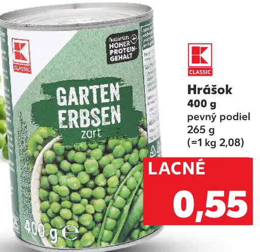 K-Classic hrášok