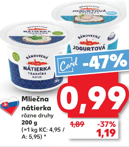 Bánovecká Mliečna nátierka