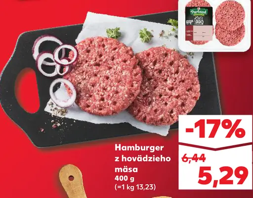 Hamburger z hovädzieho mäsa