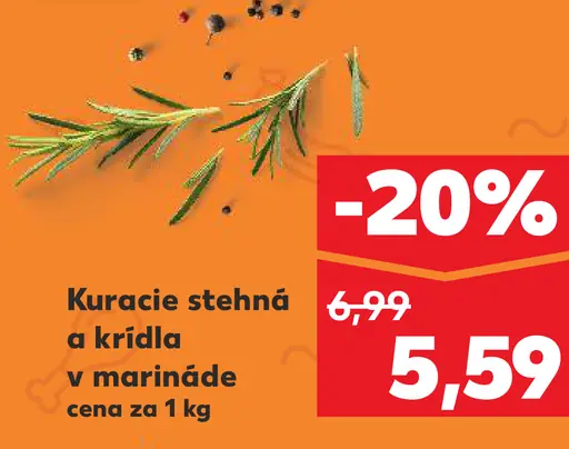 Kuracie stehná a krídla v marináde