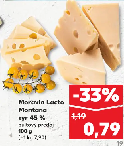 Moravia Lacto Montana syr 45 %