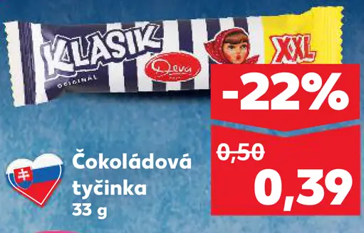 Čokoládová tyčinka Klasik XXL