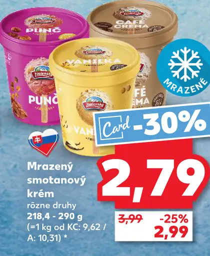 Mrazený smotanový krém