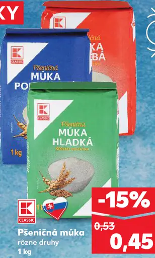 Pšeničná múka hladká