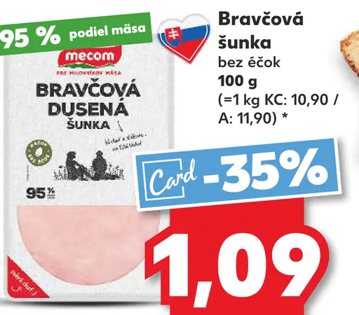 Bravčová šunka bez éčok