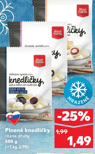 Plnené knedličky