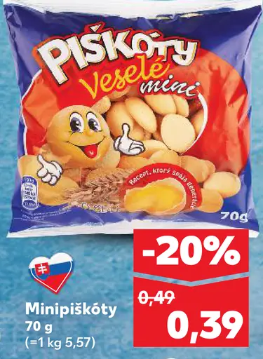 Piškóty Veselé mini minipiškóty