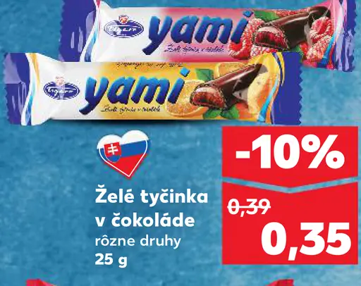 Yami želé tyčinka v čokoláde