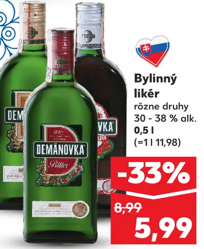 Demanovka bylinný likér