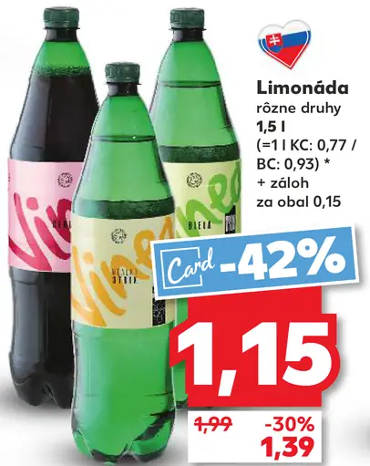 Limonáda rôzne druhy