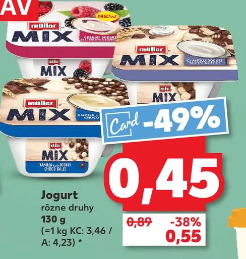Müller Mix jogurt