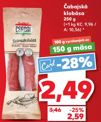 Čabajská klobása