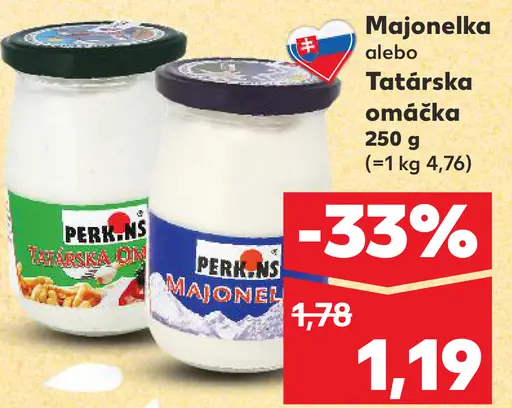 Perrins Majonézka alebo tatárska omáčka