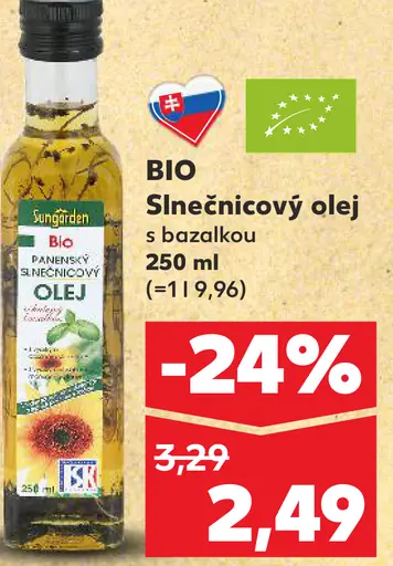 Svídnický BIO Slnečnicový olej