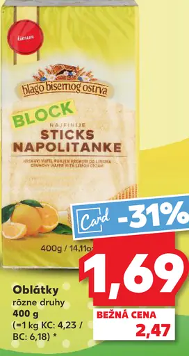 Blago Oblátky Napolitanke