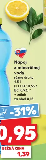 Nápoj z minerálnej vody
