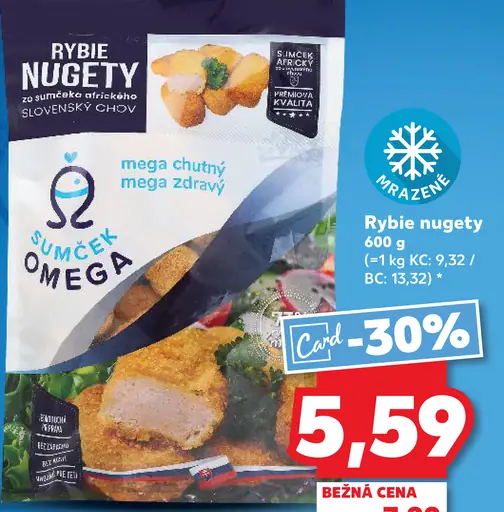 Šumček Omega rybie nuggety