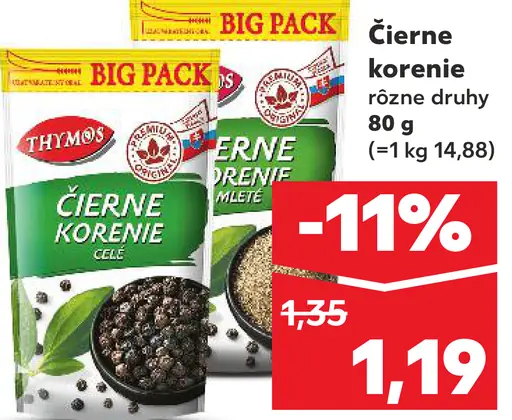 Thymos Čierne korenie celé