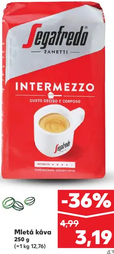 Segafredo Intermezzo zrnková káva