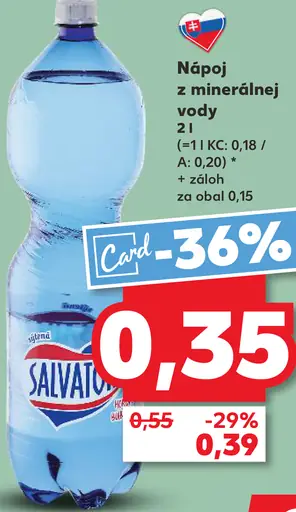 Salvator Nápoj z minerálnej vody