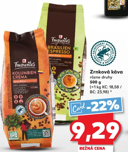Favorites Mletá káva