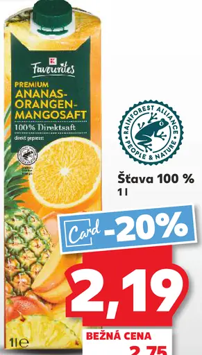 Favorites Šťava 100%