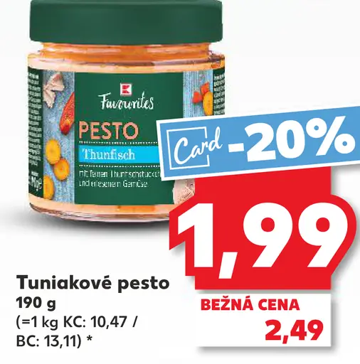 Favorites Tuniakové pesto