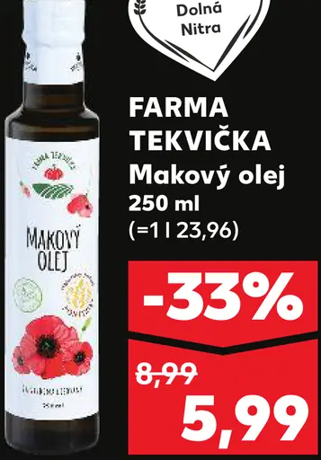 Farma Tekvička Makový olej