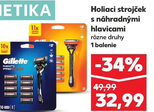 Gillette Holiaci strojček s náhradnými hlavicami