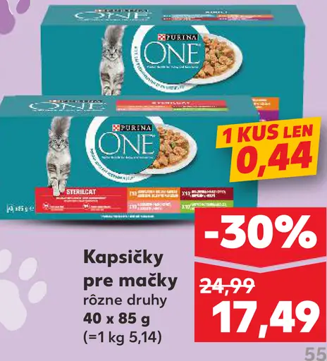 Purina One kapsičky pre mačky