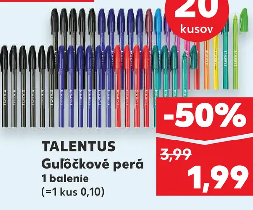 Talentus Guľôčkové perá