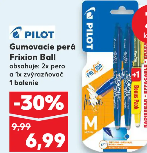Pilot Gumovacie perá Frixion Ball
