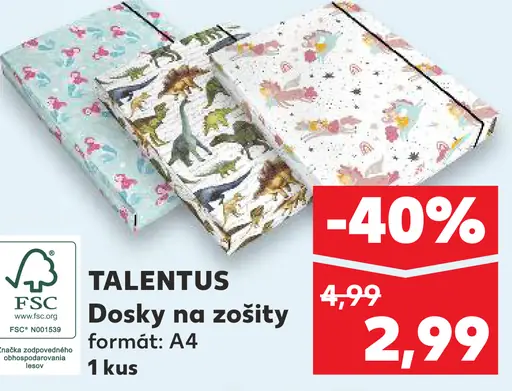 Talentus Dosky na zošity