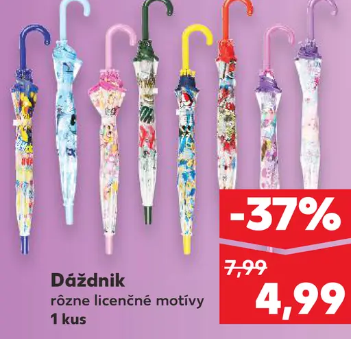 Dáždnik rôzne licenčné motívy