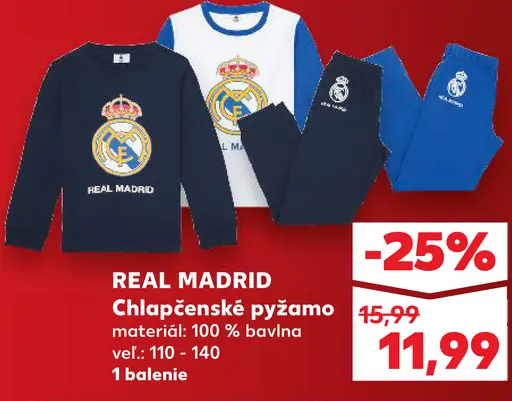 REAL MADRID Chlapčenské pyžamo