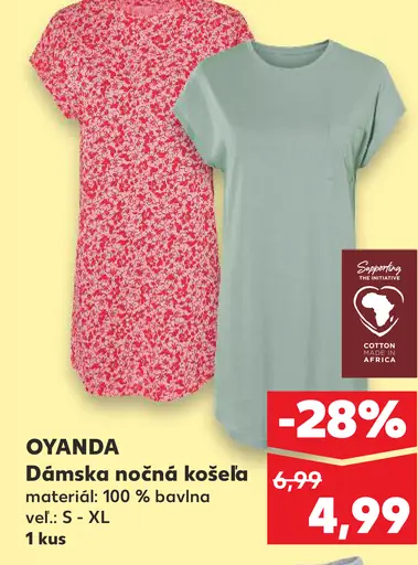 Oyanda Dámska nočná košeľa