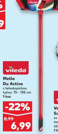 Vileda Metla Du Activa s teleskopickou tyčou
