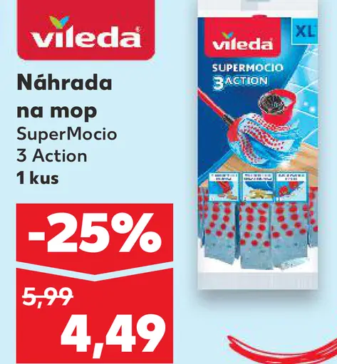 Vileda Mokro na mop SuperMocio 3 Action