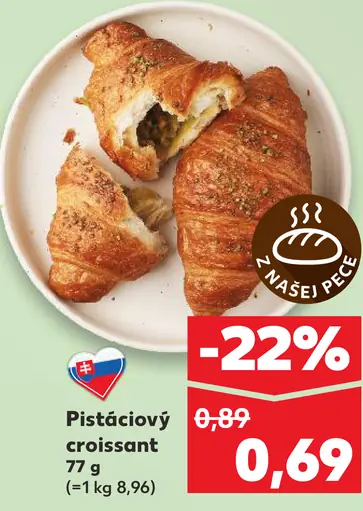 Pistáciový croissant