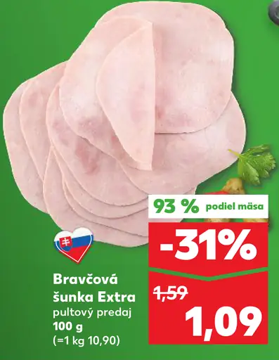 Bravčová šunka Extra