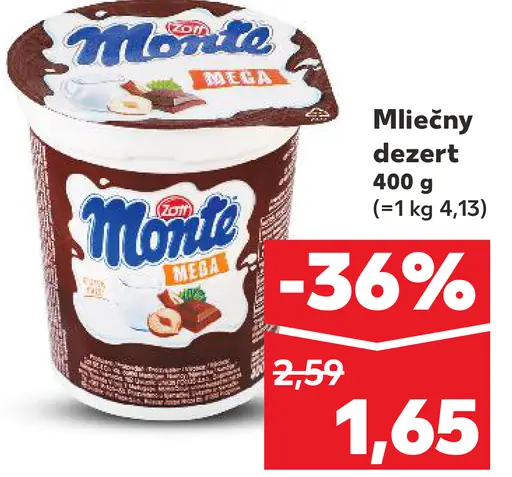 Zott Monte Maxi mliečny dezert