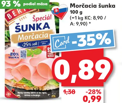 Berlinka Morčacia šunka