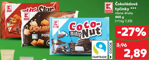 K-Classic Čokoládové tyčinky