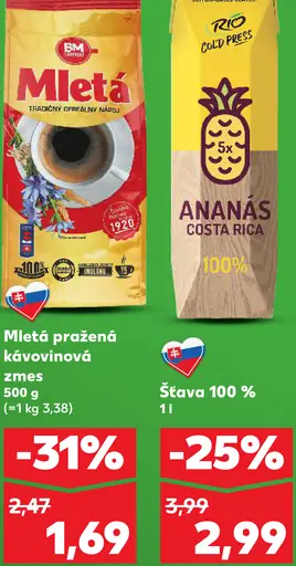 Bohamia Mletá pražená kávovinová zmes