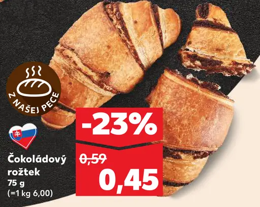 Čokoládový rožtek